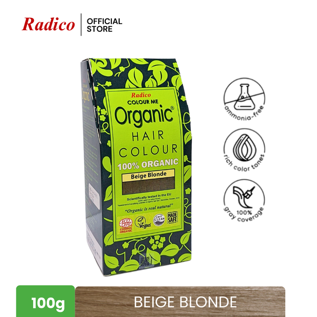 RADICO Organic Hair Color - Beige Blonde (100g)