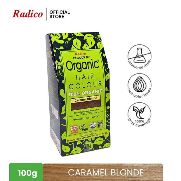 RADICO Organic Hair Color - Caramel Blonde (100g)