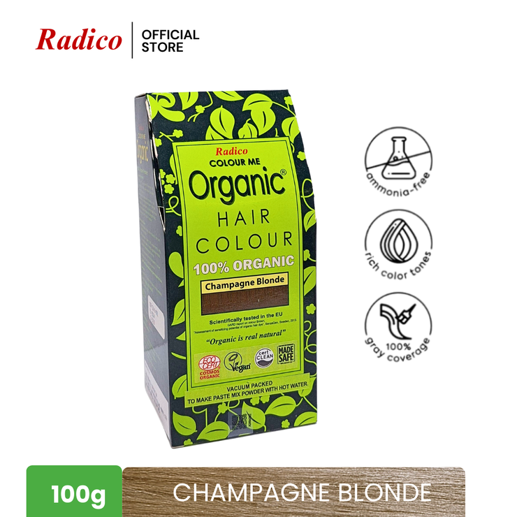 RADICO Organic Hair Color - Champagne Blonde (100g)