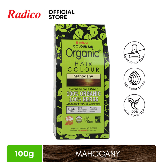 RADICO Organic Hair Color - Mahogany (100g)