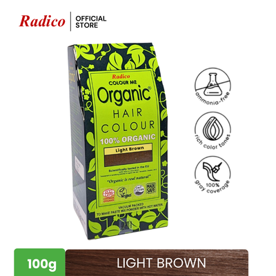 RADICO Organic Hair Color - Light Brown (100g)