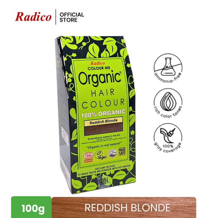 RADICO Organic Hair Color - Reddish Blonde (100g)