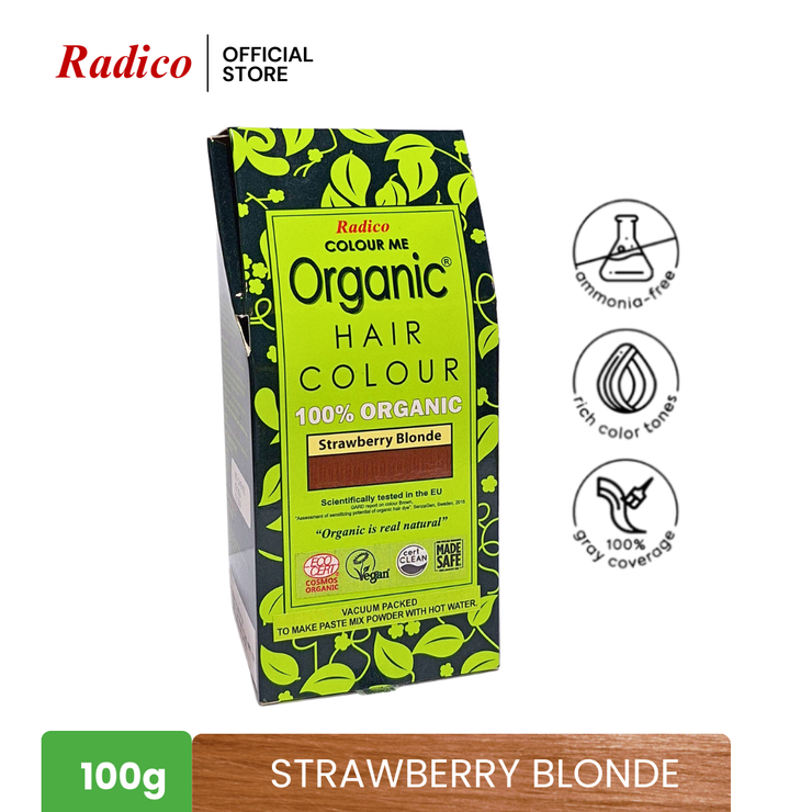 RADICO Organic Hair Color - Strawberry Blonde (100g)