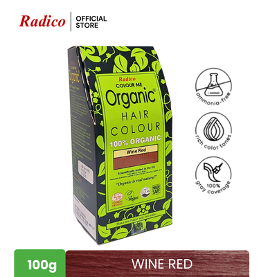 RADICO Organic Hair Color - Wine Red (100g)